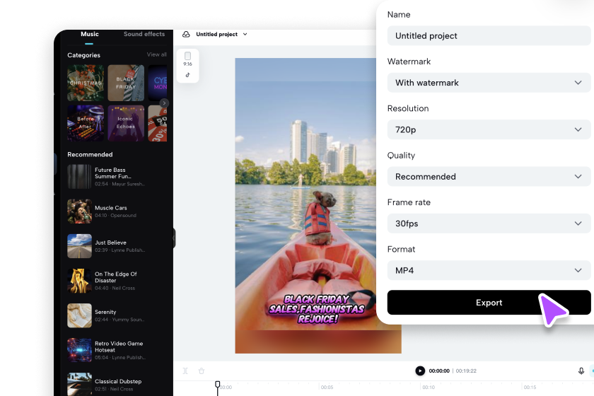 I-export at ibahagi ang iyong slideshow na video